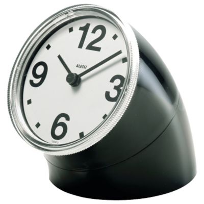 Alessi Cronotime desk clock with rotating display mechanism