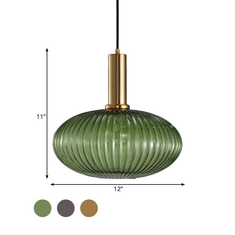 Oval shade shown 11 in high and 12 in wide, brass collar version