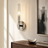 Ribbed glass tube farmhouse wall sconce further product image 4