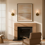 Ribbed glass tube farmhouse wall sconce colour option view 9