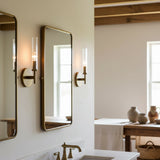 Ribbed glass tube farmhouse wall sconce additional product view 12