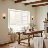 Ribbed glass tube farmhouse wall sconce alternative angle view 19