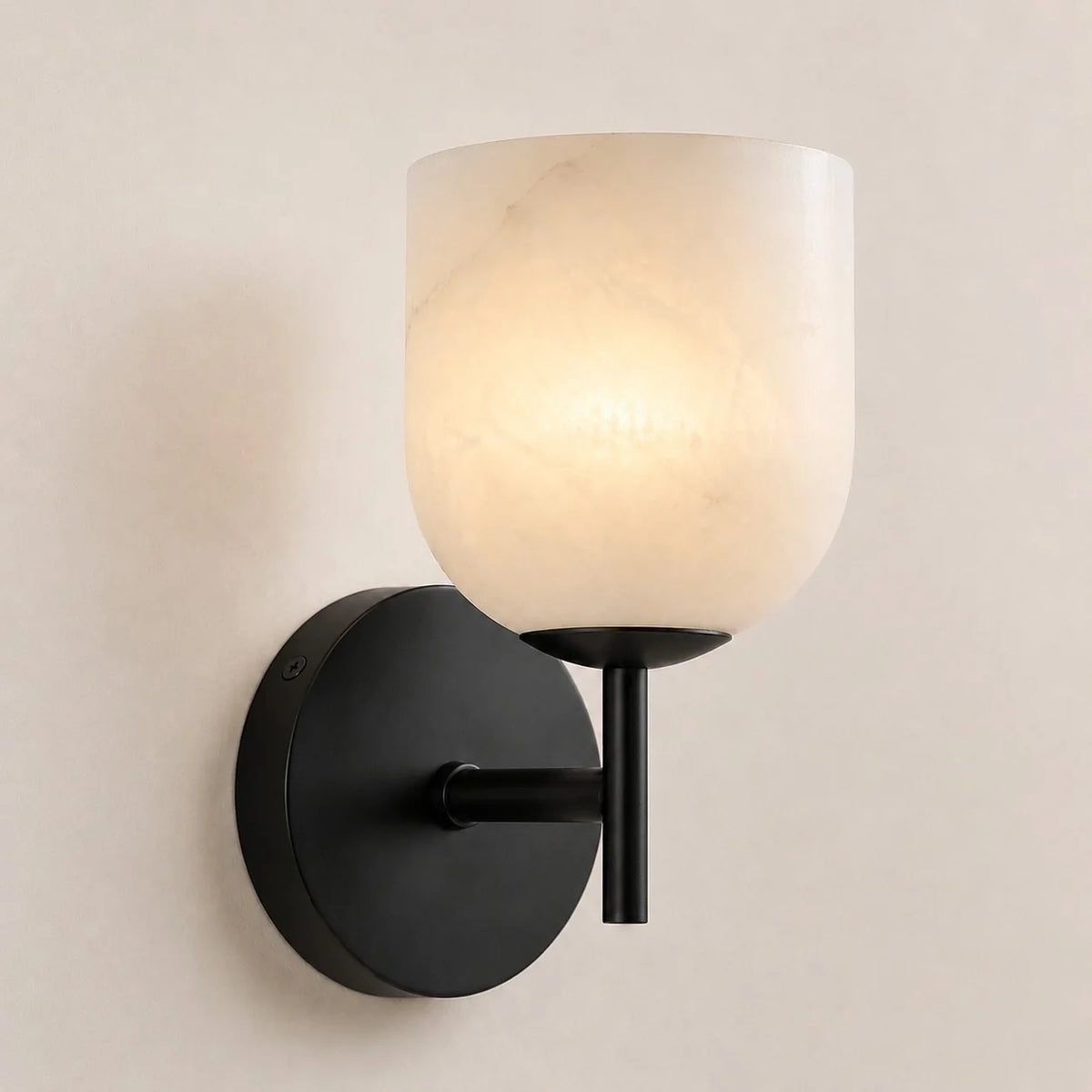 Ribbed glass bathroom vanity sconce detail view 35 showing finish and construction