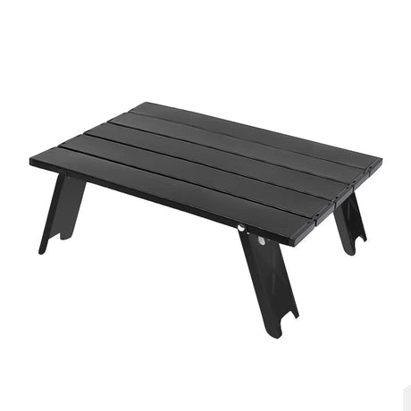 Roll Top Camping Table - Portable Aluminum Folding for Outdoor Activities - Outdoor Folding Table - Hurbane Home