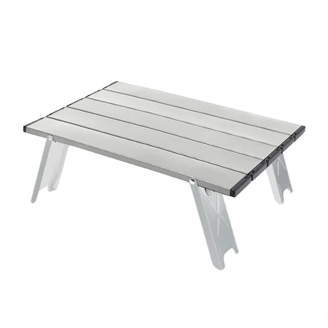 Roll Top Camping Table - Portable Aluminum Folding for Outdoor Activities - Outdoor Folding Table - Hurbane Home