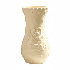 Rose Ceramic Vase - Textured Retro Design for Elegant Centerpiece Decor - Textured Ceramic Vase - Hurbane Home