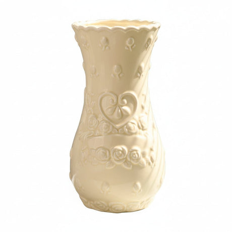 Rose Ceramic Vase - Textured Retro Design for Elegant Centerpiece Decor - Textured Ceramic Vase - Hurbane Home