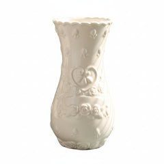 Rose Ceramic Vase - Textured Retro Design for Elegant Centerpiece Decor - Textured Ceramic Vase - Hurbane Home