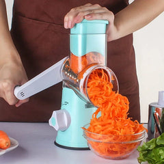 Rotary Cheese Grater – 3 - in - 1 Manual Slicer with Suction - Rotary Cheese Grater - Hurbane Home