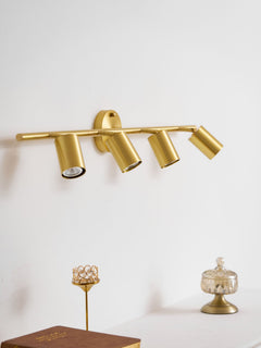 Rotatable brass spotlight bar for wall or ceiling alternative angle view 7