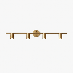 Rotatable brass spotlight bar for wall or ceiling close detail view 8
