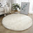 Round Area Rug – Ultra - Soft Plush Fluffy Shag Carpet for Bedroom - Hurbane Home