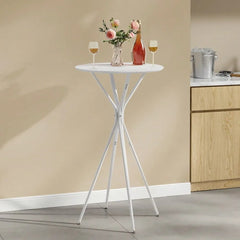 Round Bar Table - Elegant Wooden Stand for Stylish Home Entertaining - round bar table - Hurbane Home
