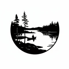 Round Metal Wall Art - Black Modern Minimalist Decor for Home and Office - black metal wall art - Hurbane Home