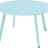 Round Patio Coffee Table - Powder Coated Steel Outdoor Accent Table - Round Outdoor Table - Hurbane Home