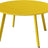 Round Patio Coffee Table - Powder Coated Steel Outdoor Accent Table - Round Outdoor Table - Hurbane Home