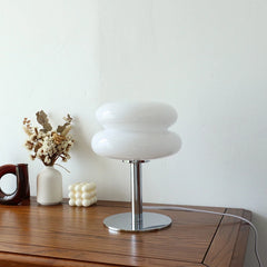 Round table lamp knob switch and base detail