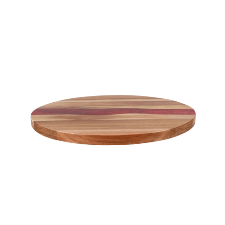 Round Wood Cutting Board – Resin Reinforced Hardwood Kitchen Block - Wood Cutting Boards - Hurbane Home