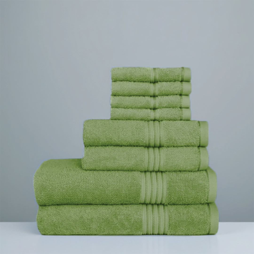 Premium Bath Towel Sets – 100% Egyptian Cotton, 550 GSM, 4 and 8-Piece Sets