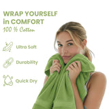 Premium Bath Towel Sets – 100% Egyptian Cotton, 550 GSM, 4 and 8-Piece Sets