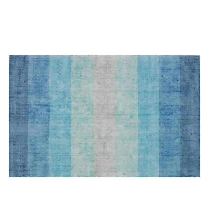 Scandinavian style area rug with subtle color blending