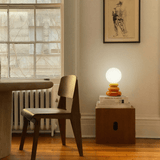 Sculptural stacked ceramic table lamp further product image 10