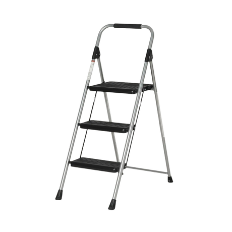 self supporting portable ladder with wide anti slip steps