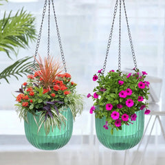 Self Watering Hanging Flower Pots - Indoor Planter with Automated Hydration System - Indoor Hanging Planter - Hurbane Home