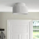 Two-tier ceiling light shown mounted flat to a plain white ceiling surface