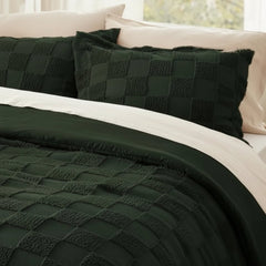 Shabby Chic King Bedding Sets - Cozy Tufted Comforter for Ultimate Comfort - Puff Quilt Comforter - Hurbane Home