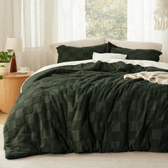 Shabby Chic King Bedding Sets - Cozy Tufted Comforter for Ultimate Comfort - Puff Quilt Comforter - Hurbane Home
