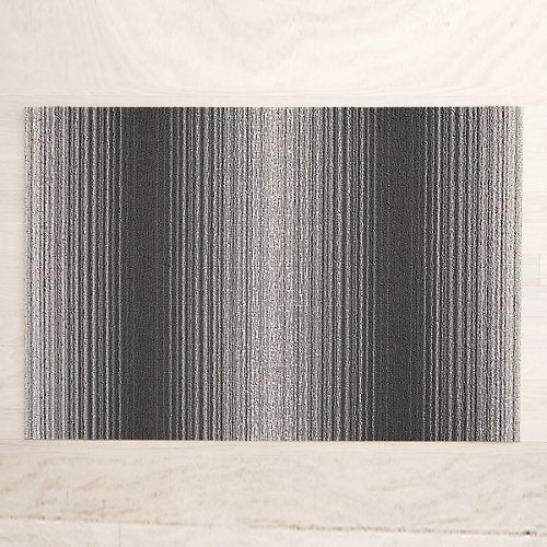 shag carpet floor mat with fade stripe plush shag texture