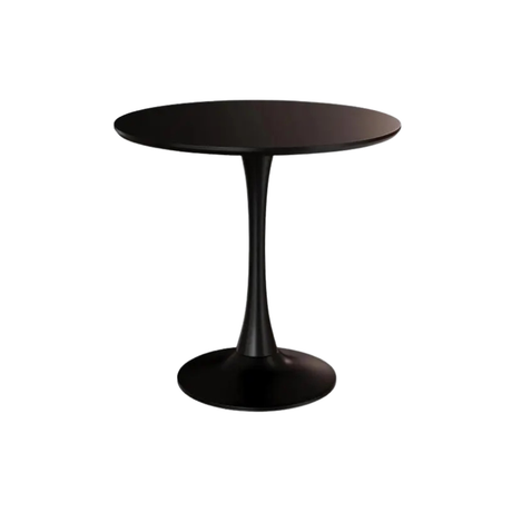short wooden round table for compact dining spaces
