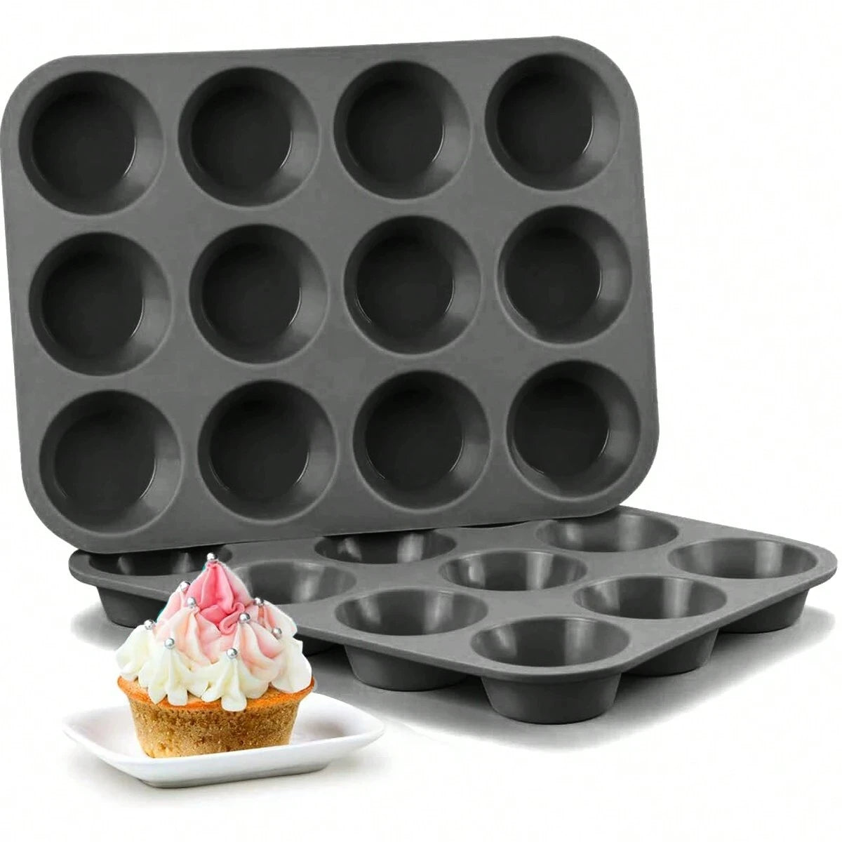 Silicone cupcake pan for home baking