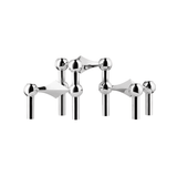 Silver Candle Holder Centerpieces – Elegant Metal Set for Home Decor - metal candle holder - Hurbane Home