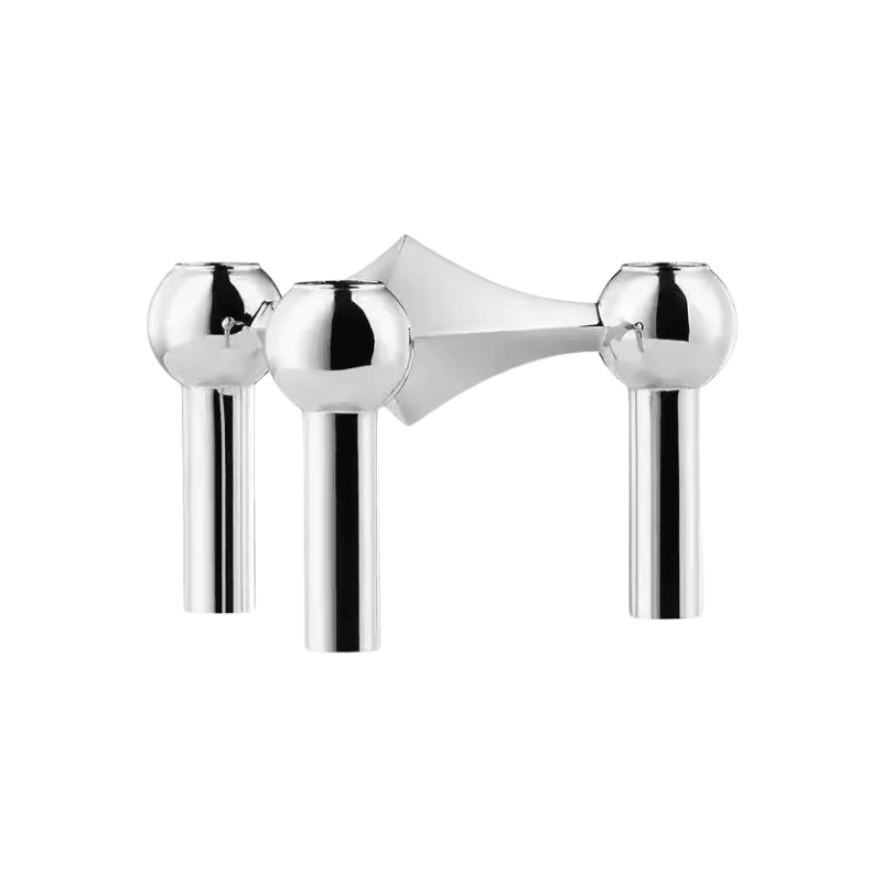 Silver Candle Holder Centerpieces – Elegant Metal Set for Home Decor - metal candle holder - Hurbane Home
