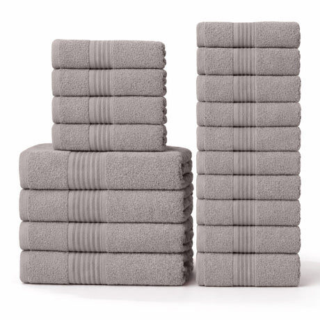 18-Piece Luxury Cotton Towel Set – Ultra Soft, Quick-Dry & Highly Absorbent