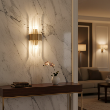 Single crystal wall sconce main product view