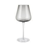 Single crystal wine glass highlighting artisanal details