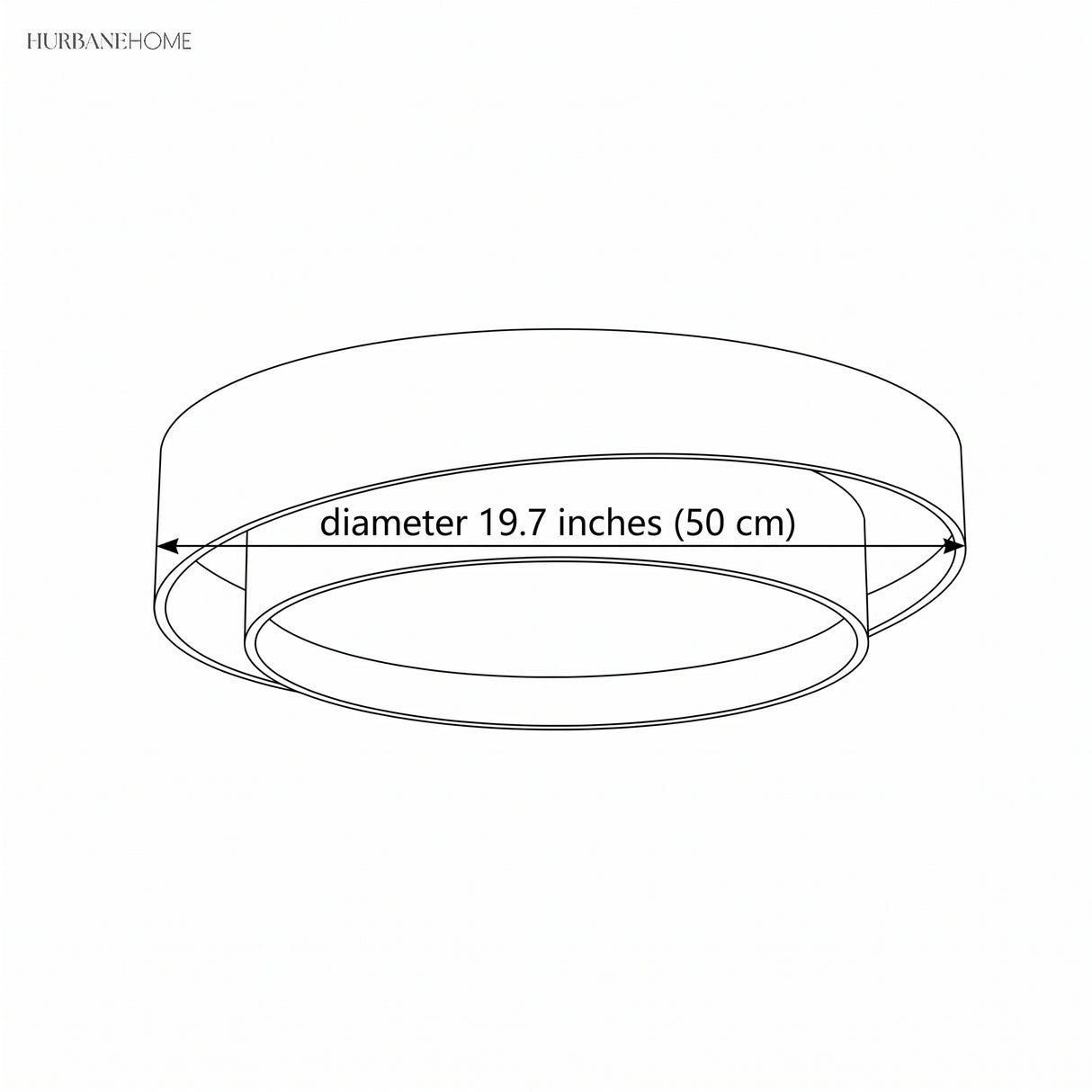 Minimalist Disc Flush-Mount Ceiling Lamp