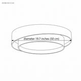Minimalist Disc Flush-Mount Ceiling Lamp