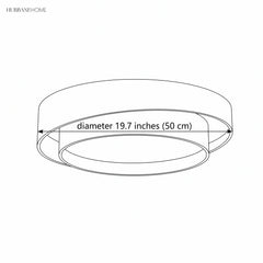 Minimalist Disc Flush-Mount Ceiling Lamp