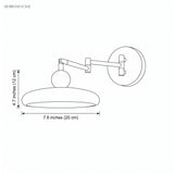 Dimension diagram showing shade 7.8 inch diameter and 4.7 inch height