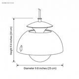 nordic bud metal spherical pendant light dimensions