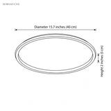round hollow ceiling light dimensions
