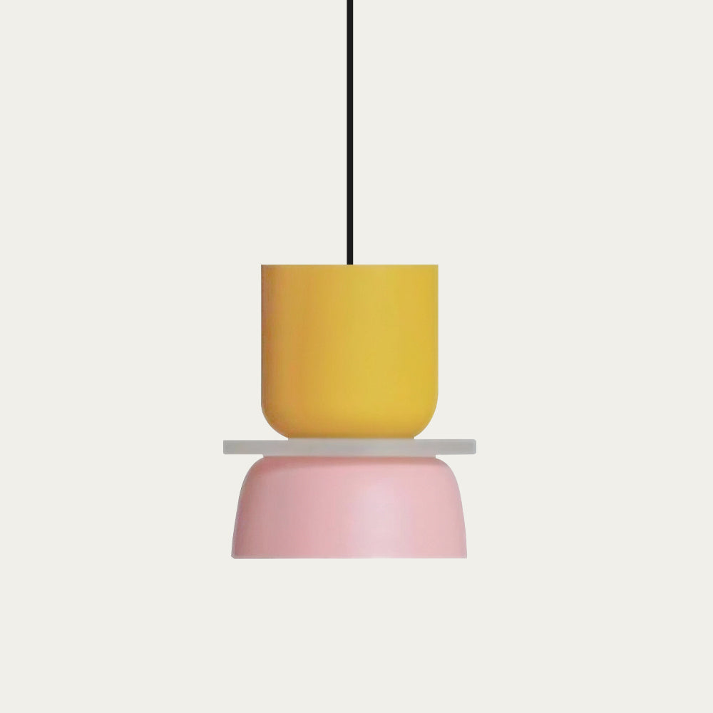 Nordic Pendant Light Acrylic Aluminum Colorful Bowl Shade E27