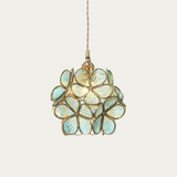 Mylene Flower Petal Glass Pendant Light Modern Fixture