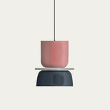 Nordic Pendant Light Acrylic Aluminum Colorful Bowl Shade E27