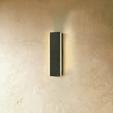 Slim linear LED exterior wall sconce alternative angle view 1