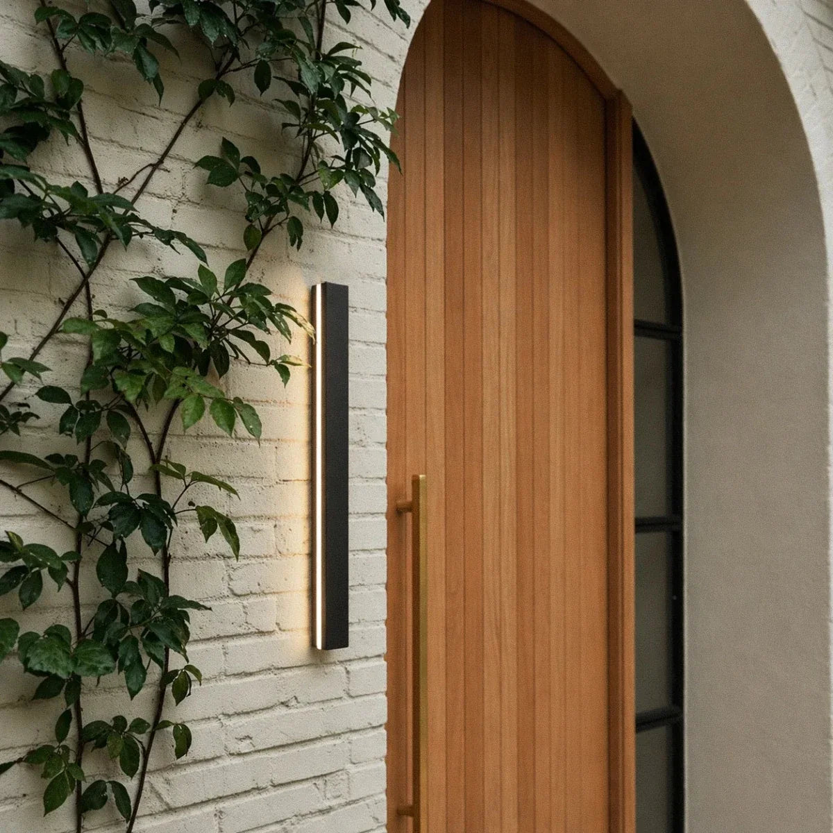 Slim linear LED exterior wall sconce colour option view 9